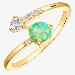 PAVOI Vermeil Rings-Vermeil Luna Ring