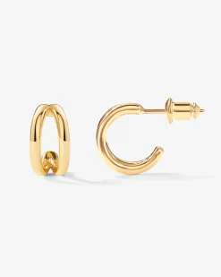 PAVOI Vermeil Earrings-Vermeil Mia Hoops