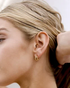 PAVOI Vermeil Earrings-Vermeil Mia Hoops