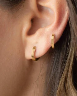 PAVOI Vermeil Earrings-Vermeil Mini Huggies