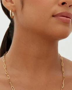 PAVOI Vermeil Necklaces-Vermeil Paperclip Chain Necklace