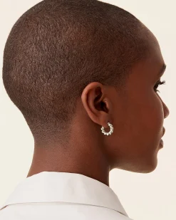 PAVOI Vermeil Earrings-Vermeil Rope Hoops