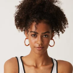 PAVOI Vermeil Earrings-Vermeil Round Chunky Hoops