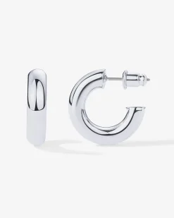 PAVOI Vermeil Earrings-Vermeil Round Chunky Hoops