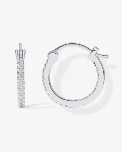 PAVOI Vermeil Earrings-Vermeil Slim Inside-Out Hoops
