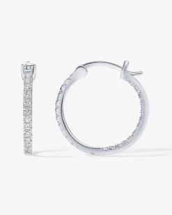 PAVOI Vermeil Earrings-Vermeil Slim Inside-Out Hoops