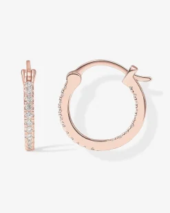 PAVOI Vermeil Earrings-Vermeil Slim Inside-Out Hoops