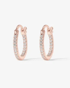PAVOI Vermeil Earrings-Vermeil Slim Inside-Out Hoops
