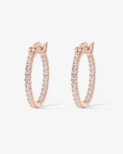PAVOI Vermeil Earrings-Vermeil Slim Inside-Out Hoops