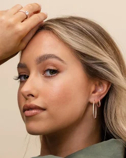 PAVOI Vermeil Earrings-Vermeil Slim Inside-Out Hoops