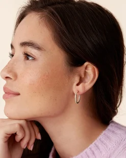 PAVOI Vermeil Earrings-Vermeil Slim Inside-Out Hoops