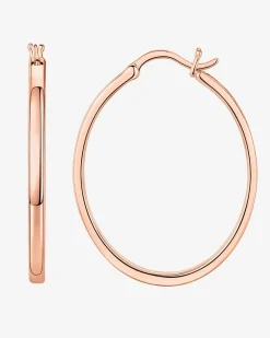 PAVOI Vermeil Earrings-Vermeil Square Tube Hoops
