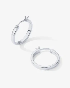 PAVOI Vermeil Earrings-Vermeil Square Tube Hoops