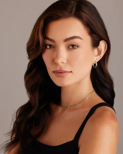 PAVOI Vermeil Earrings-Vermeil Square Tube Hoops