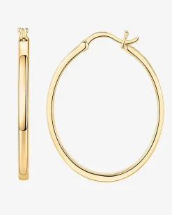 PAVOI Vermeil Earrings-Vermeil Square Tube Hoops