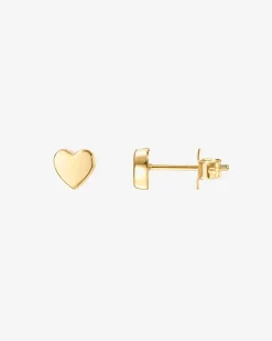 PAVOI Vermeil Earrings-Vermeil Sweetheart Studs