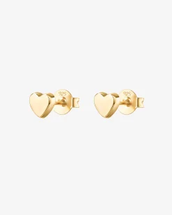 PAVOI Vermeil Earrings-Vermeil Sweetheart Studs