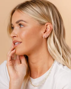 PAVOI Vermeil Earrings-Vermeil Thick Huggie