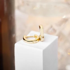 PAVOI Vermeil Earrings-Vermeil Thick Huggie