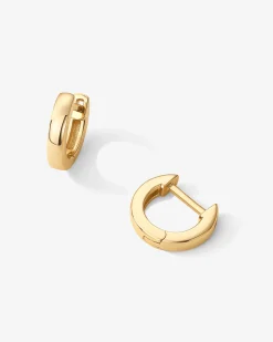 PAVOI Vermeil Earrings-Vermeil Thick Huggie