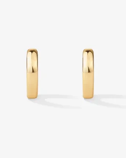 PAVOI Vermeil Earrings-Vermeil Thick Huggie