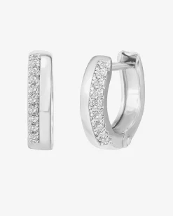 PAVOI Vermeil Earrings-Vermeil Two-Faced Huggie
