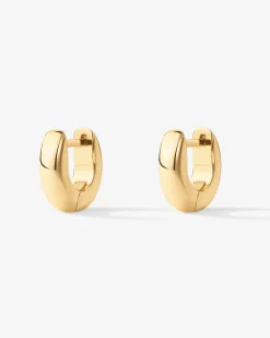 PAVOI Vermeil Earrings-Vermeil Ultra Thick Huggies
