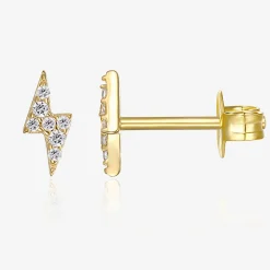PAVOI Vermeil Earrings-Vermeil Zeus Studs