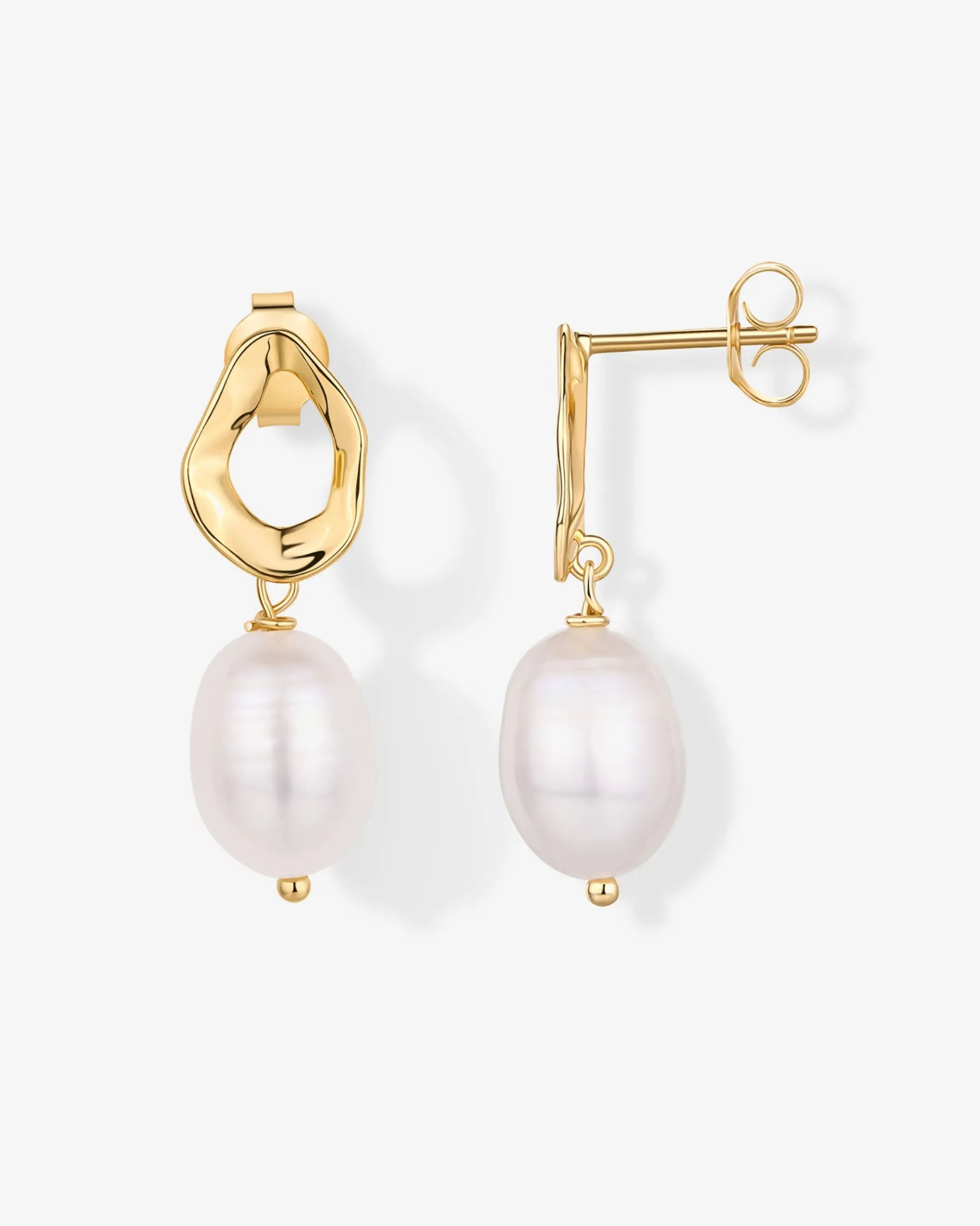 PAVOI Statement|Dangle & Threader-Wavy Pearl Drops Earrings