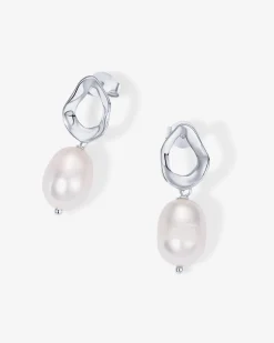 PAVOI Statement|Dangle & Threader-Wavy Pearl Drops Earrings