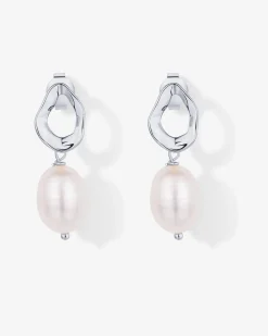 PAVOI Statement|Dangle & Threader-Wavy Pearl Drops Earrings