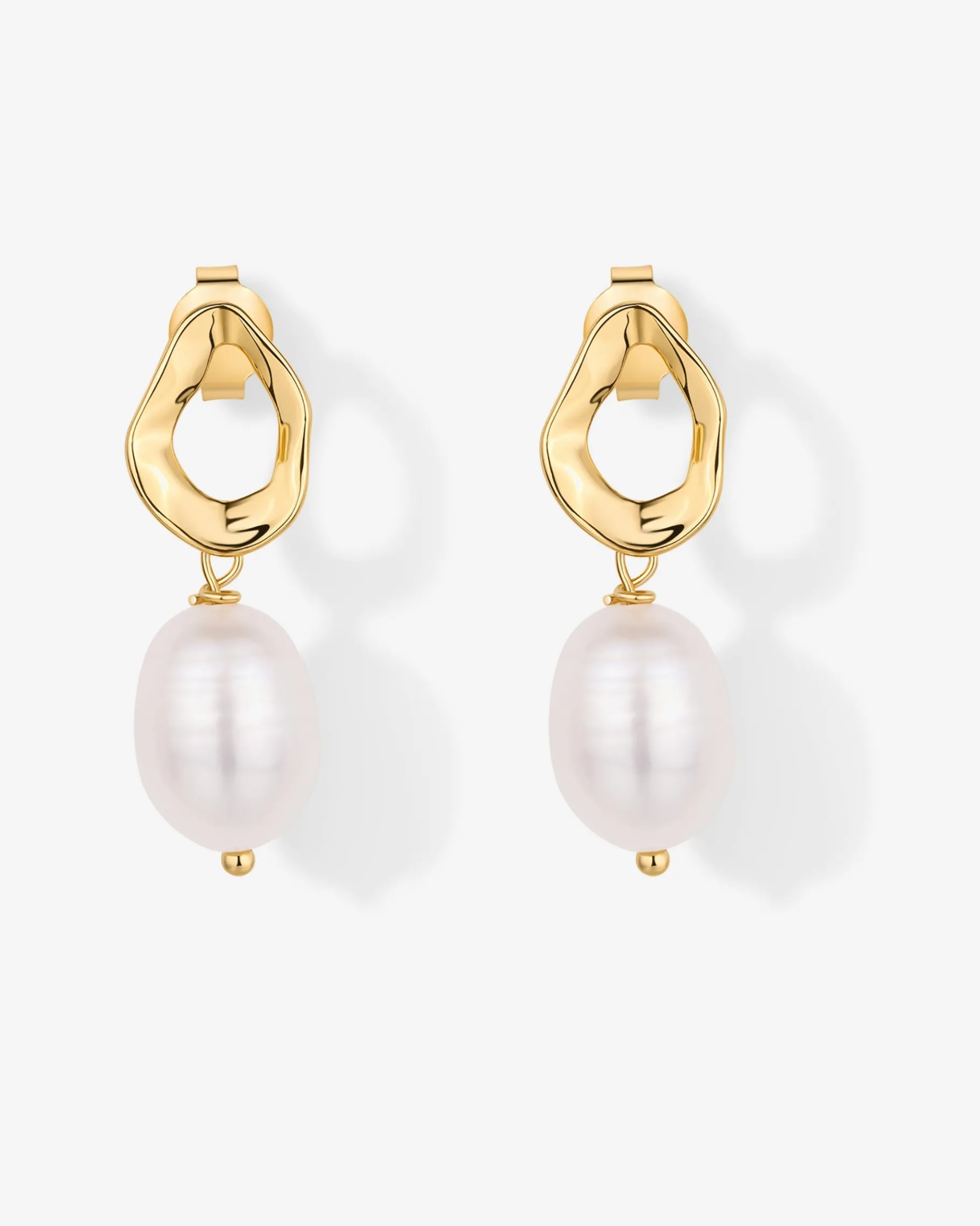 PAVOI Statement|Dangle & Threader-Wavy Pearl Drops Earrings