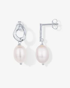 PAVOI Statement|Dangle & Threader-Wavy Pearl Drops Earrings