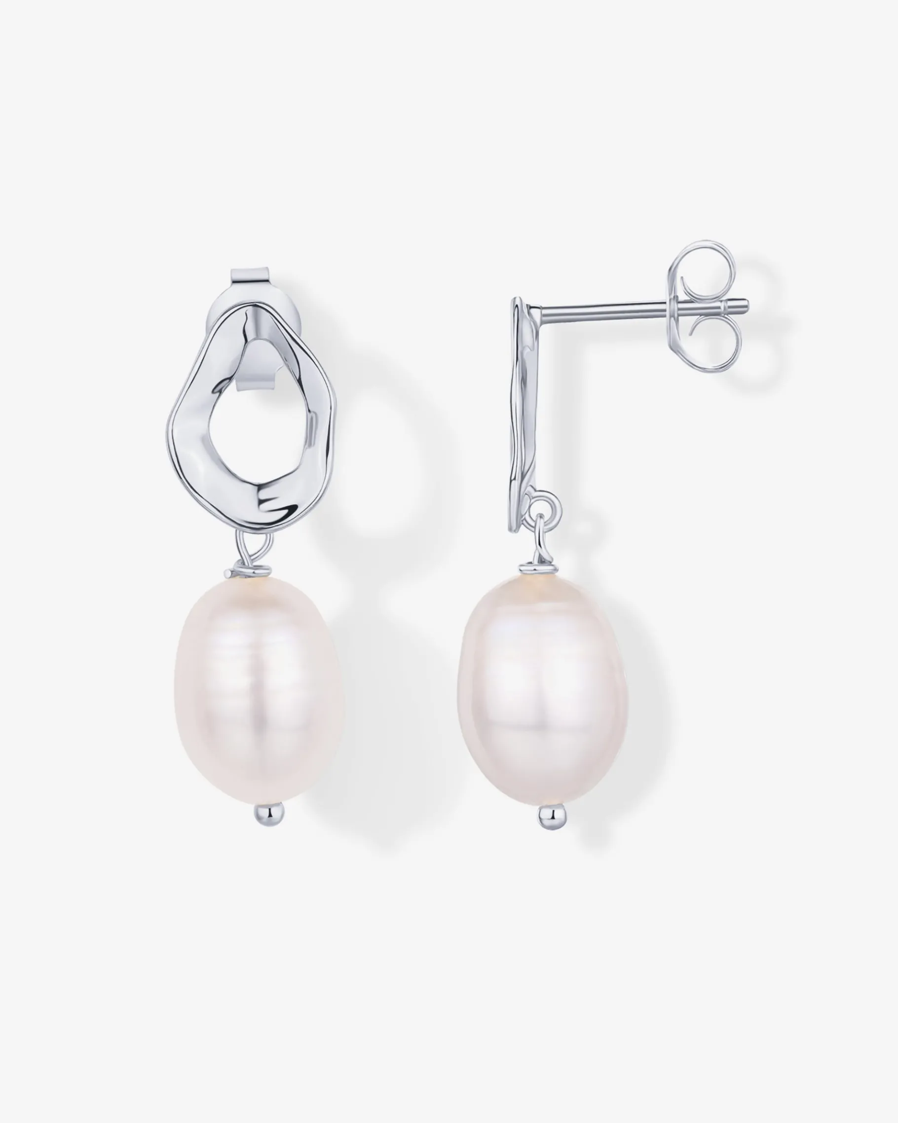 PAVOI Statement|Dangle & Threader-Wavy Pearl Drops Earrings