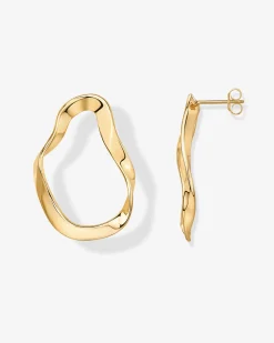 PAVOI Dangle & Threader-Wavy Statement Drop Hoop