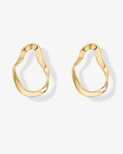 PAVOI Dangle & Threader-Wavy Statement Drop Hoop