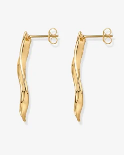 PAVOI Dangle & Threader-Wavy Statement Drop Hoop