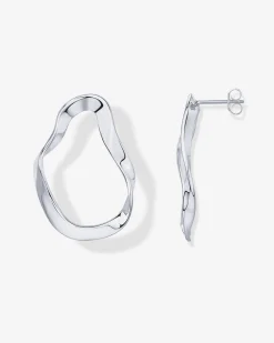 PAVOI Dangle & Threader-Wavy Statement Drop Hoop