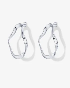 PAVOI Dangle & Threader-Wavy Statement Drop Hoop