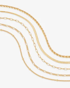 PAVOI Chain-Wear Everywhere Chain Bracelet 5-Pack