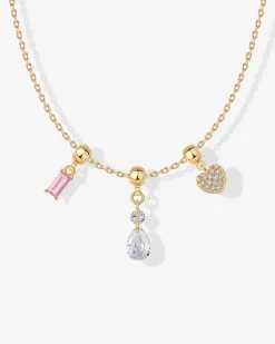 PAVOI Charms|Pendants-Whimsy Heart Charm Necklace
