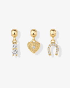 PAVOI Charms|Pendants-Whimsy Horseshoe Charm Necklace