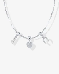 PAVOI Charms|Pendants-Whimsy Horseshoe Charm Necklace