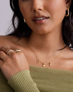 PAVOI Charms|Pendants-Whimsy Horseshoe Charm Necklace