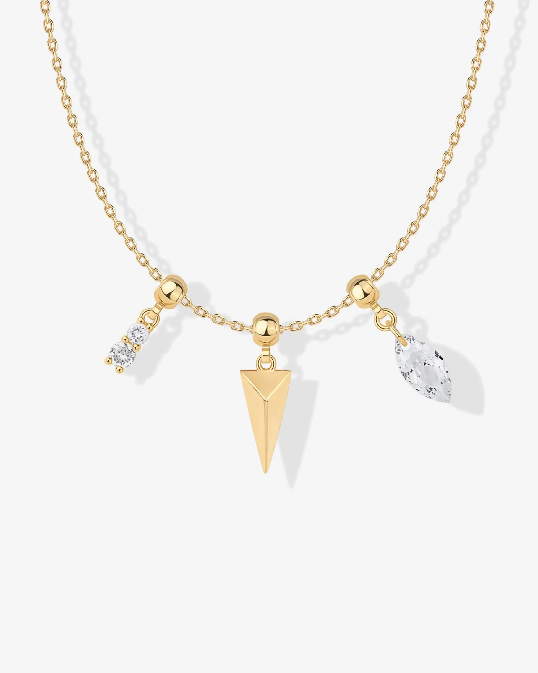 PAVOI Charms|Pendants-Whimsy Spike Charm Necklace