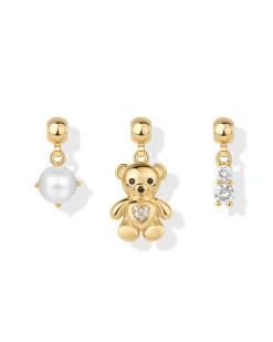 PAVOI Charms|Pearls-Whimsy Teddy Bear Charm Necklace