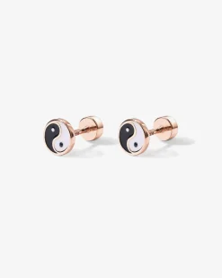 PAVOI Flat Backs|Studs-Yin Yang Screw Back Studs