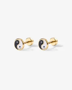 PAVOI Flat Backs|Studs-Yin Yang Screw Back Studs